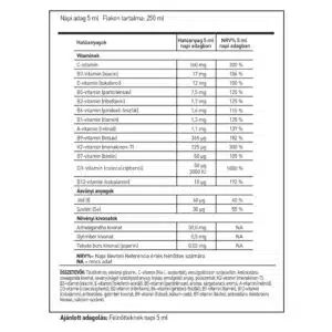 LipoCell Multivita liposzómás multivitamin sárgabarack ízesítéssel - 250ml 3 LipoCell Multivita liposzómás multivitamin sárgabarack ízesítéssel - 250ml - Image 2