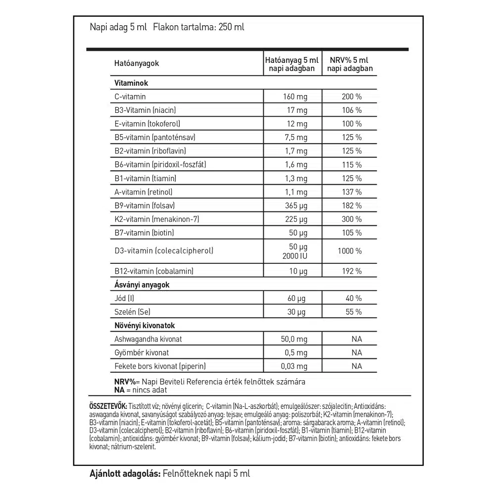 LipoCell Multivita liposzómás multivitamin sárgabarack ízesítéssel - 250ml 2 LipoCell Multivita liposzómás multivitamin sárgabarack ízesítéssel - 250ml - Image 2