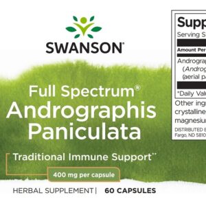 Swanson Full Spectrum Andrographis Paniculata kapszula - 60db 3 Swanson Full Spectrum Andrographis Paniculata kapszula - 60db - Image 2
