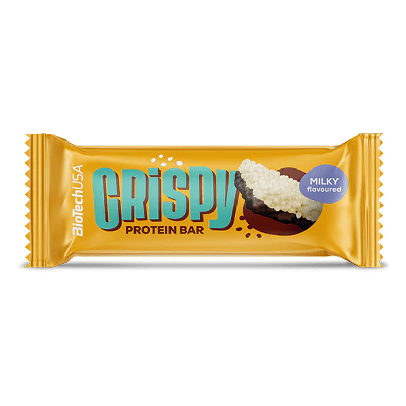 BioTech USA Crispy Protei Bar milky szelet - 40g 1 BioTech USA Crispy Protei Bar milky szelet - 40g