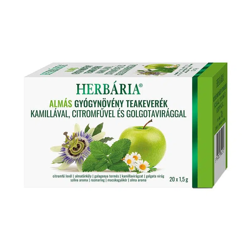 Herbária Almás gyógynövény teakeverék - 20 filter 1 Herbária Almás gyógynövény teakeverék - 20 filter