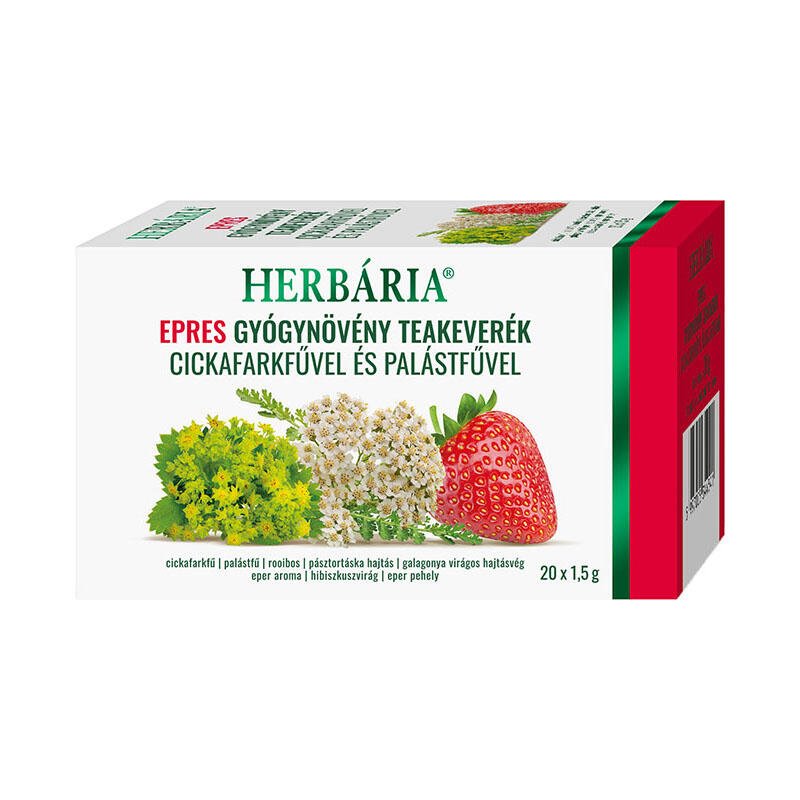 Herbária Epres gyógynövény teakeverék - 20 filter 1 Herbária Epres gyógynövény teakeverék - 20 filter