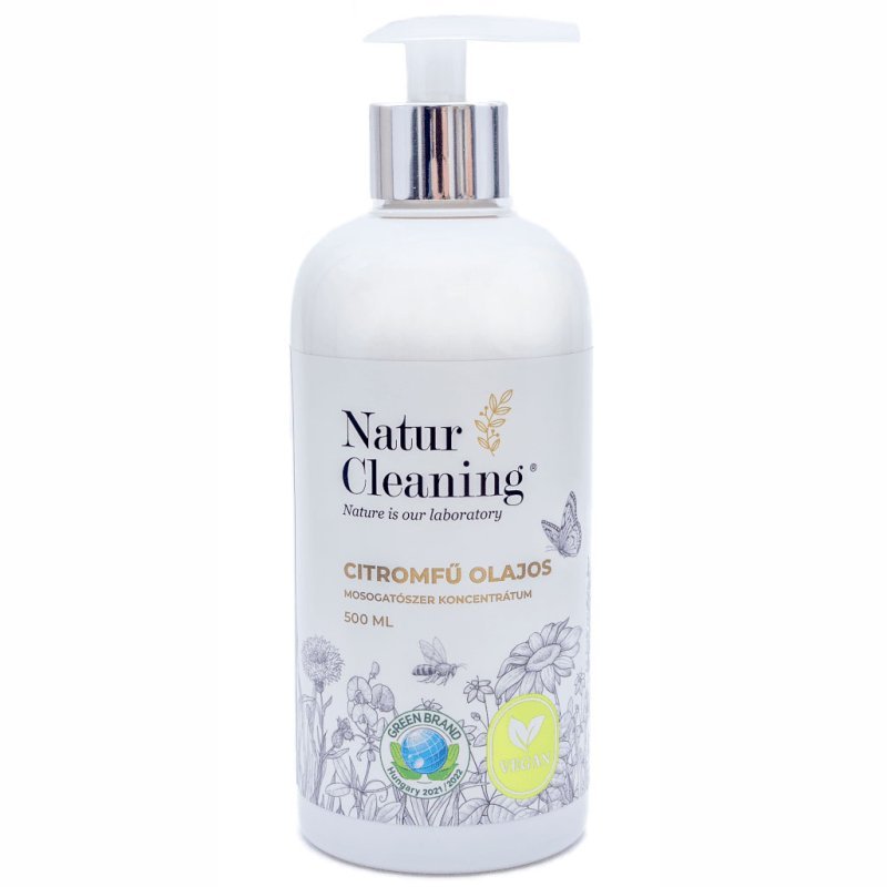 NaturCleaning Citromfű olajos mosogatószer koncentrátum pumpás - 500ml 1 NaturCleaning Citromfű olajos mosogatószer koncentrátum pumpás - 500ml