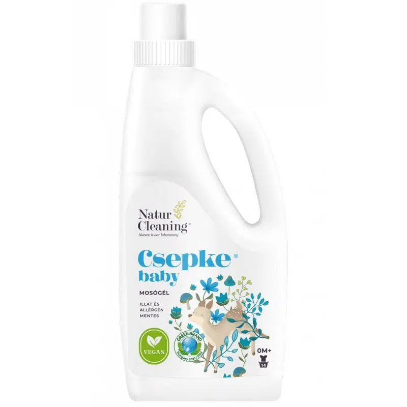 NaturCleaning Csepke Baby allergénmentes mosógél 0m+ - 1000ml 1 NaturCleaning Csepke Baby allergénmentes mosógél 0m+ - 1000ml
