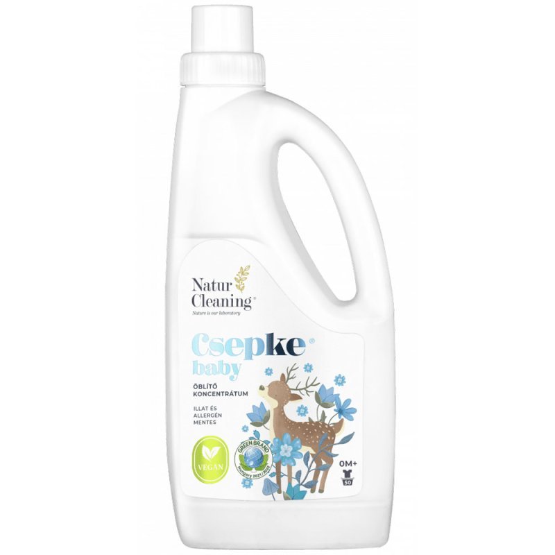 NaturCleaning Csepke Baby allergénmentes öblítő 0m+ - 1000ml 1 NaturCleaning Csepke Baby allergénmentes öblítő 0m+ - 1000ml