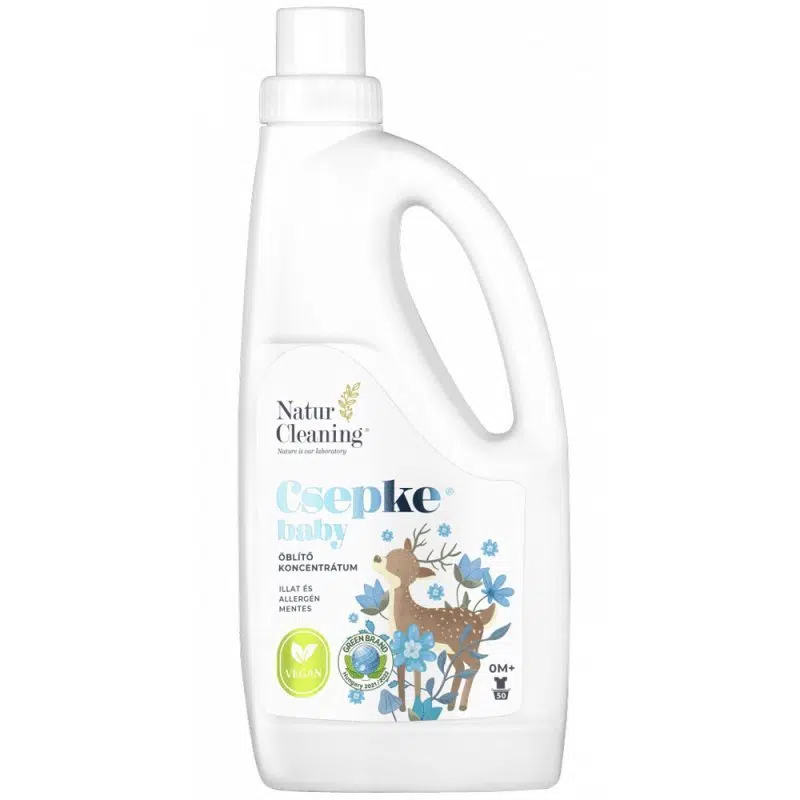 NaturCleaning Csepke Baby allergénmentes öblítő 0m+ - 1000ml 1 NaturCleaning Csepke Baby allergénmentes öblítő 0m+ - 1000ml