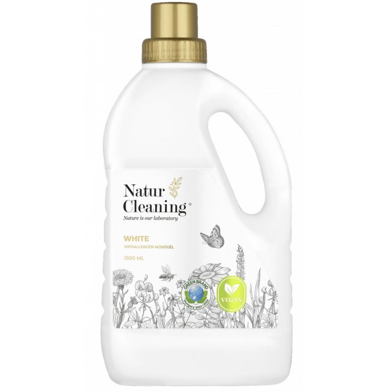 NaturCleaning White hipoallergén mosógél - 1500ml 1 NaturCleaning White hipoallergén mosógél - 1500ml
