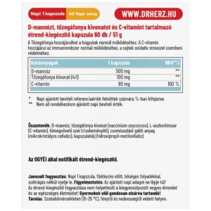 Dr. Herz D-Mannose kapszula - 60db - Image 2