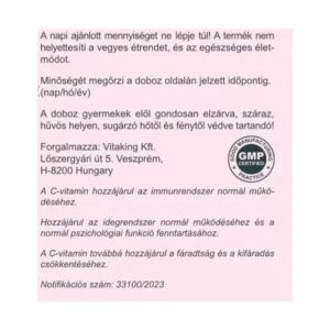Vitaking Instant C-vitamin 1000mg sárkánygyümölcs ízű italpor - 150g 5 Vitaking Instant C-vitamin 1000mg sárkánygyümölcs ízű italpor - 150g - Image 3