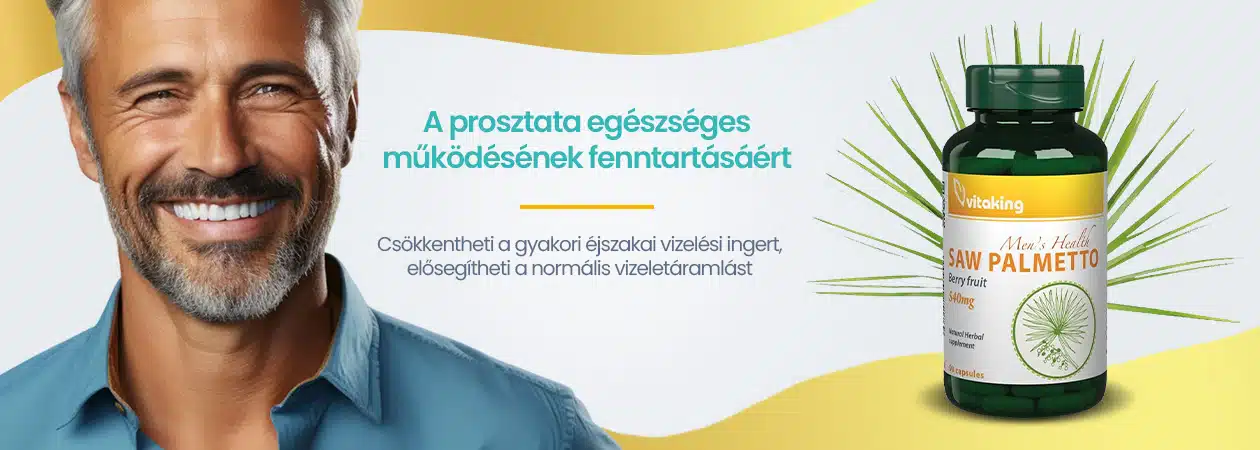 Vitaking Saw Palmetto (Fűrészpálma, Szabalpálma, Törpepálma) kapszula – 90db