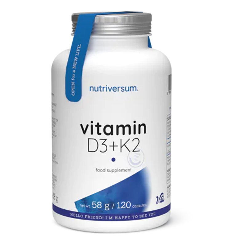 Nutriversum D3+K2-vitamin kapszula - 120db 1 Nutriversum D3+K2-vitamin kapszula - 120db