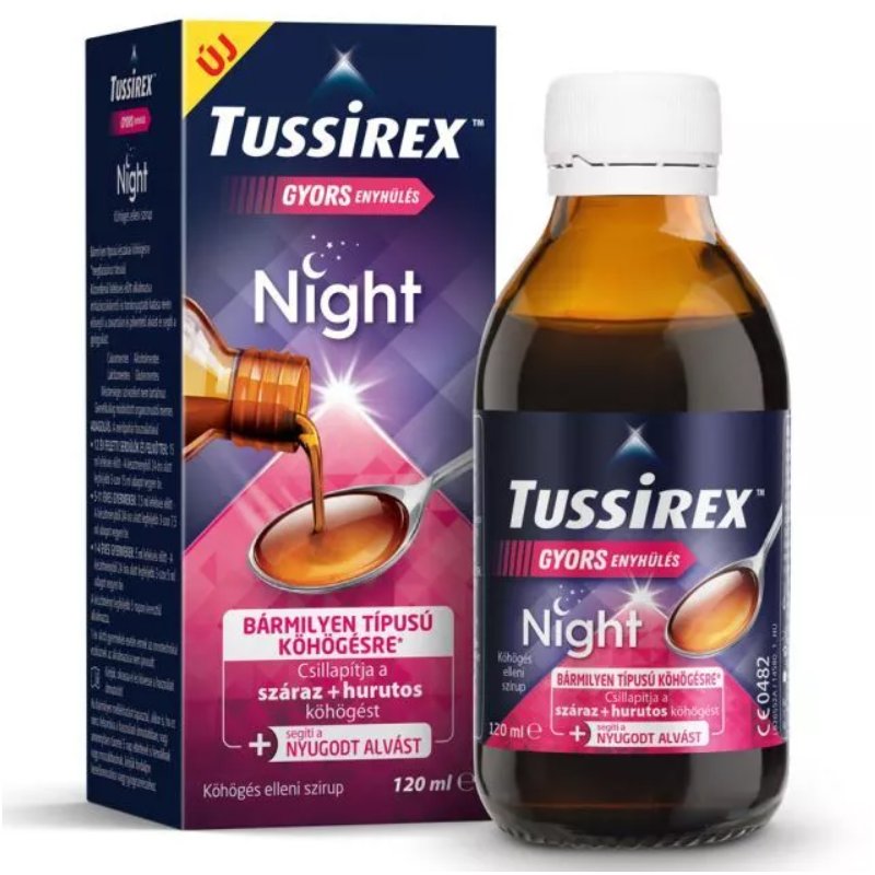 Tussirex Night Köhögés elleni szirup - 120ml 1 Tussirex Night Köhögés elleni szirup - 120ml