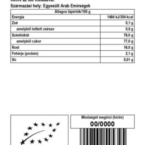 Biomenü Bio Datolya por - 125g 3 Biomenü Bio Datolya por - 125g - Image 2