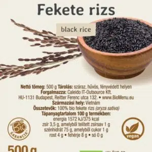 Biomenü Bio Fekete Rizs - 500g 3 Biomenü Bio Fekete Rizs - 500g - Image 2