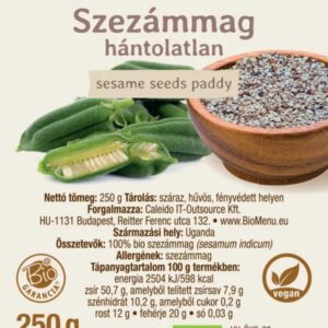 Biomenü Bio Szezámmag hántolatlan – 250g 3 Biomenü Bio Szezámmag hántolatlan – 250g - Image 2