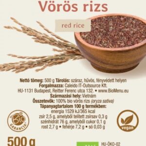 Biomenü Bio Vörös rizs - 500g 3 Biomenü Bio Vörös rizs - 500g - Image 2