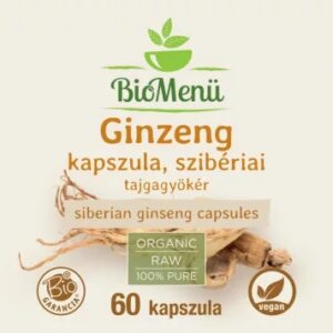 Biomenü Szibériai Ginzeng (Ginseng) kapszula - 60db 3 Biomenü Szibériai Ginzeng (Ginseng) kapszula - 60db - Image 2