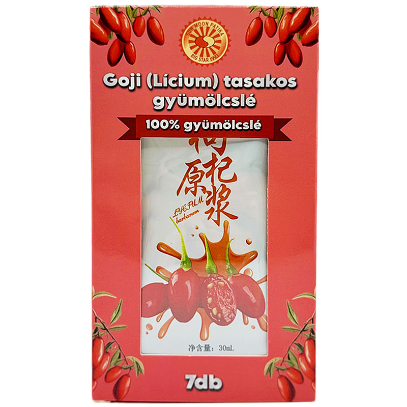 Sun Moon Goji (Lícium) tasakos gyümölcslé - 7x30ml 1 Sun Moon Goji (Lícium) tasakos gyümölcslé - 7x30ml