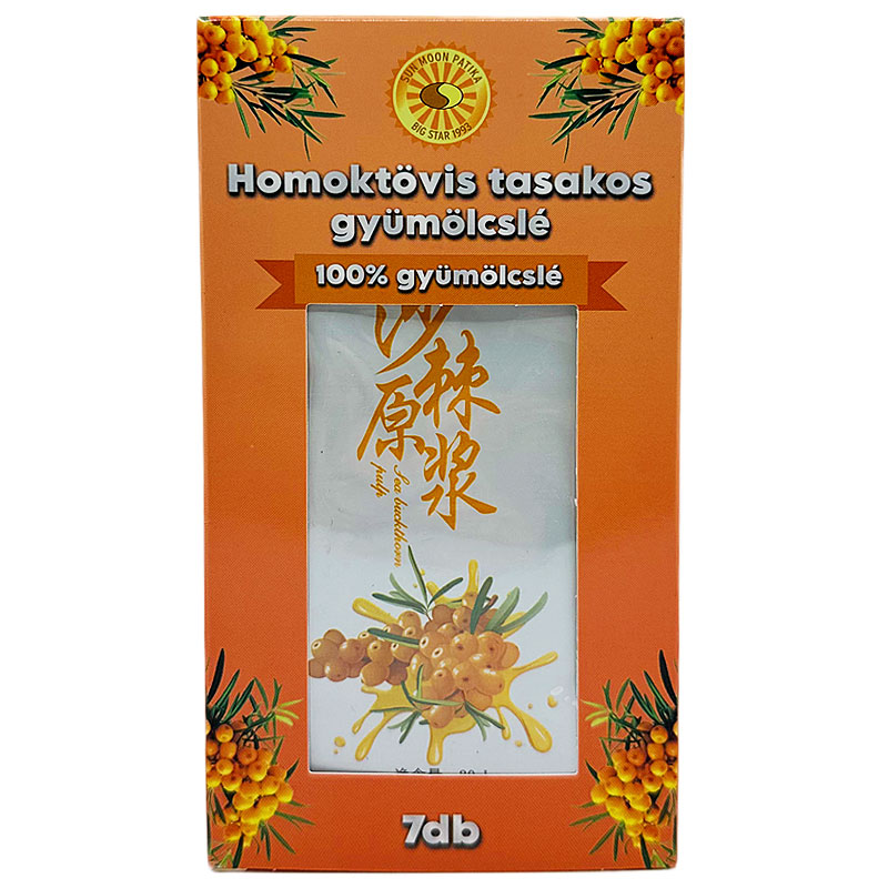 Sun Moon Homoktövis tasakos gyümölcslé - 7x30ml 1 Sun Moon Homoktövis tasakos gyümölcslé - 7x30ml