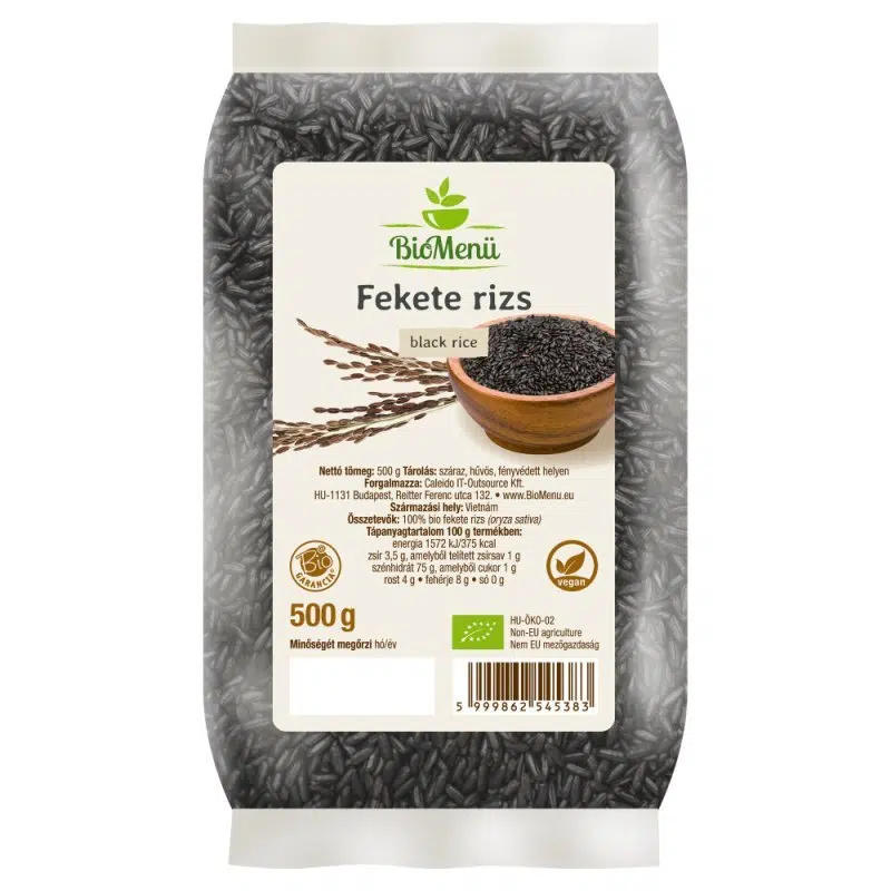 Biomenü Bio Fekete Rizs - 500g 1 Biomenü Bio Fekete Rizs - 500g