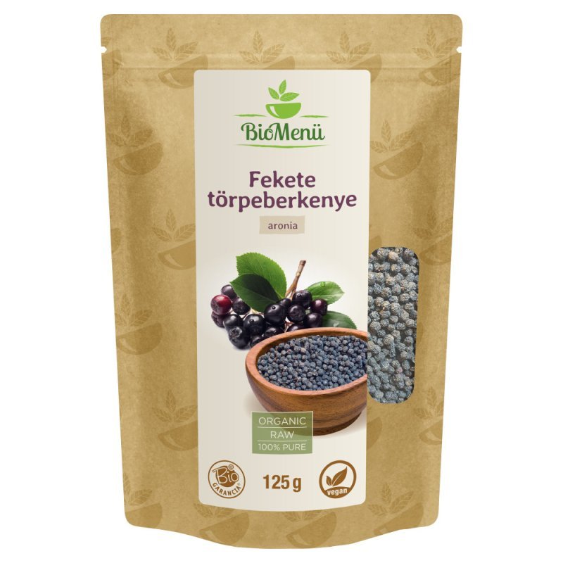 Biomenü Bio Fekete törpeberkenye (egész bogyó) - 125g 1 Biomenü Bio Fekete törpeberkenye (egész bogyó) - 125g
