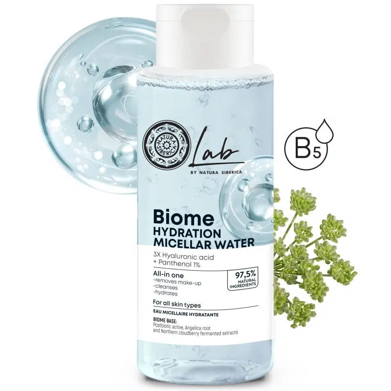 Natura Siberica Lab Biome Hidratáló Micellás víz Hialuronsav + B5 Panthenol - 400ml 1 Natura Siberica Lab Biome Hidratáló Micellás víz Hialuronsav + B5 Panthenol - 400ml