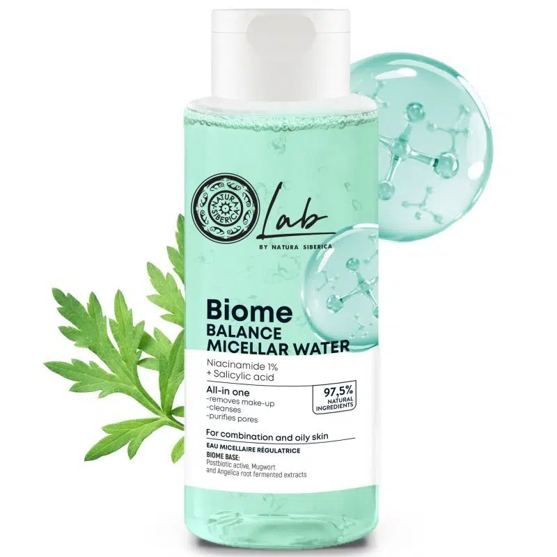 Natura Siberica Lab Biome Kiegyensúlyozó Micellás víz Niacinamid + Szalicilsav - 400ml 1 Natura Siberica Lab Biome Kiegyensúlyozó Micellás víz Niacinamid + Szalicilsav - 400ml