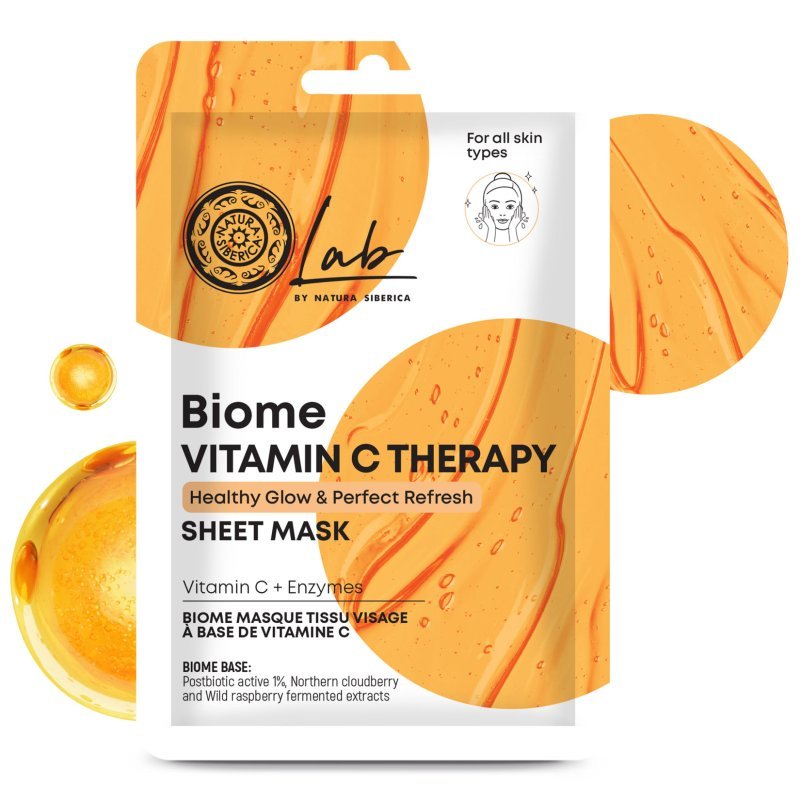 Natura Siberica Lab Biome Vitamin C Therapy Fátyolmaszk enzimekkel - 25g 1 Natura Siberica Lab Biome Vitamin C Therapy Fátyolmaszk enzimekkel - 25g