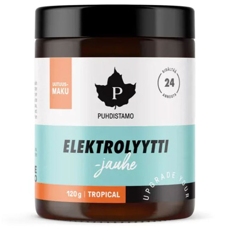 Puhdistamo Elektrolit trópusi gyümölcs ízű italpor - 120g 1 Puhdistamo Elektrolit trópusi gyümölcs ízű italpor - 120g