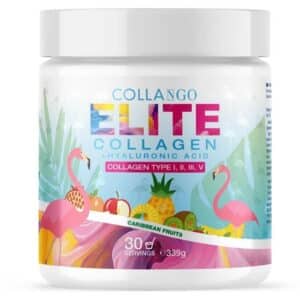 Collango ELITE Kollagen + Hialuronsav Trópusi gyümölcs ízű italpor - 339g