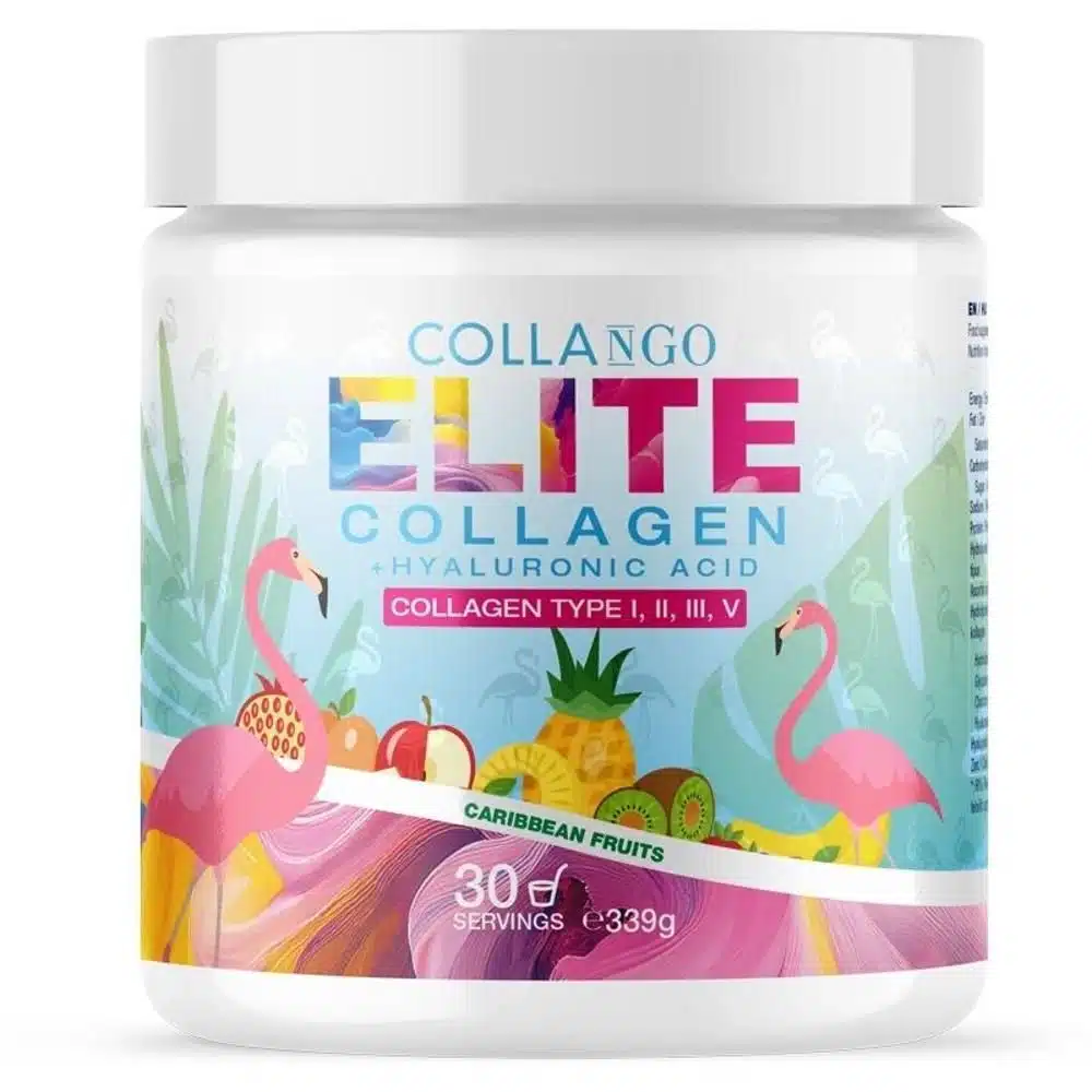 Collango ELITE Kollagen + Hialuronsav Trópusi gyümölcs ízű italpor - 339g 1 Collango ELITE Kollagen + Hialuronsav Trópusi gyümölcs ízű italpor - 339g