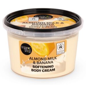 Organic Shop Puhító testápoló krém mandulatejjel és banánnal - 250ml