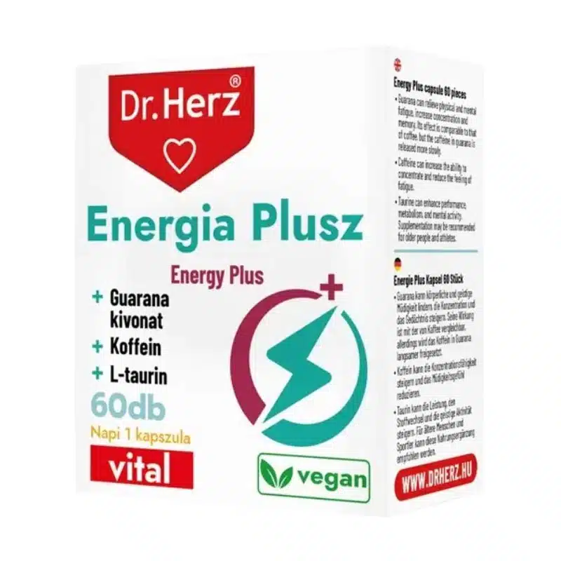Dr. Herz Energia Plusz kapszula - 60db 1 Dr. Herz Energia Plusz kapszula - 60db