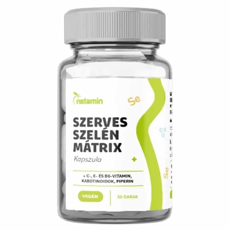 Netamin Szerves Szelén Mátrix kapszula - 30db 1 Netamin Szerves Szelén Mátrix kapszula - 30db