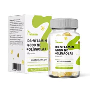 Netamin D3-vitamin 4000NE+olívaolaj kapszula - 100db
