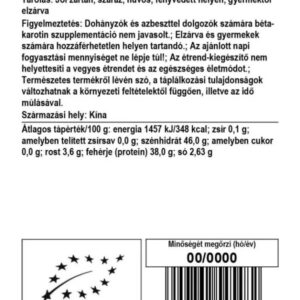 Biomenü Bio Kék Spirulina alga por - 60g 3 Biomenü Bio Kék Spirulina alga por - 60g - Image 2