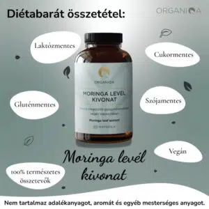 Organiqa Bio Moringa kivonat kapszula - 60db 7 Organiqa Bio Moringa kivonat kapszula - 60db - Image 3