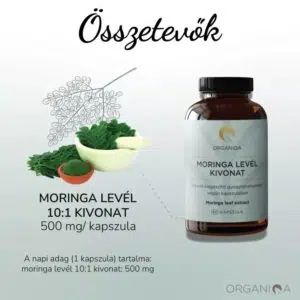 Organiqa Bio Moringa kivonat kapszula - 60db 6 Organiqa Bio Moringa kivonat kapszula - 60db - Image 2