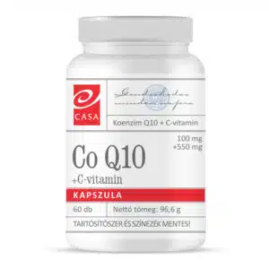 Casa Q10-Koenzim 100 mg + C-vitamin 550 mg vegetáriánus kapszula - 60db