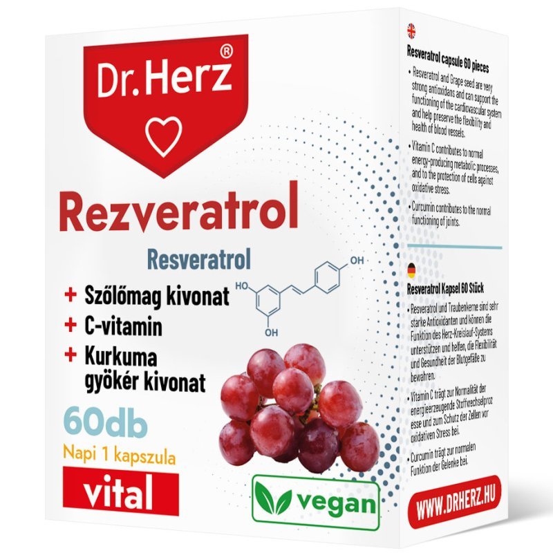 Dr. Herz Rezveratrol kapszula - 60db 1 Dr. Herz Rezveratrol kapszula - 60db