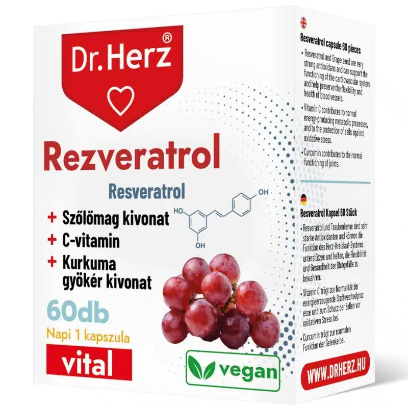 Dr. Herz Rezveratrol kapszula - 60db 1 Dr. Herz Rezveratrol kapszula - 60db