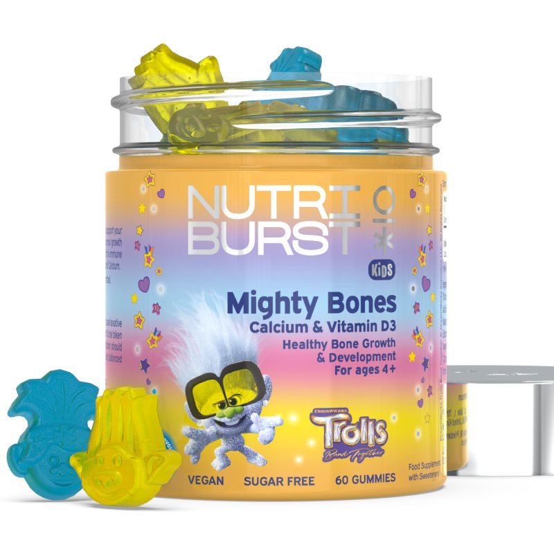 Nutriburst Kids Trolls Mighty Bones gumivitamin - 60db 1 Nutriburst Kids Trolls Mighty Bones gumivitamin - 60db
