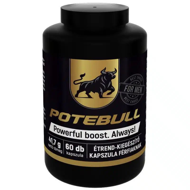 Potebull étrendkiegészítő kapszula férfiaknak - 60db 1 Potebull étrendkiegészítő kapszula férfiaknak - 60db
