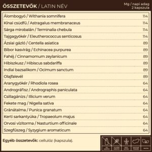 Myrobalan Vira.18 vírus és immunvédelem gyógynövény-komplex - 60db 3 Myrobalan Vira.18 vírus és immunvédelem gyógynövény-komplex - 60db - Image 2