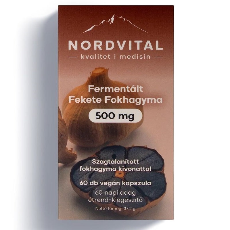Nordvital Fermentált Fekete Fokhagyma kapszula - 60db 1 Nordvital Fermentált Fekete Fokhagyma kapszula - 60db