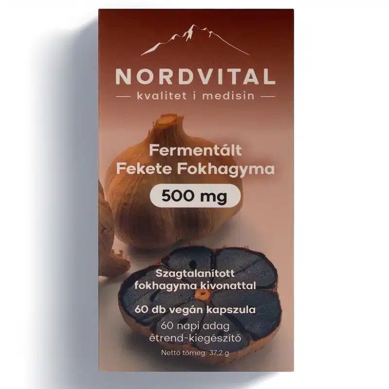 Nordvital Fermentált Fekete Fokhagyma kapszula - 60db 1 Nordvital Fermentált Fekete Fokhagyma kapszula - 60db