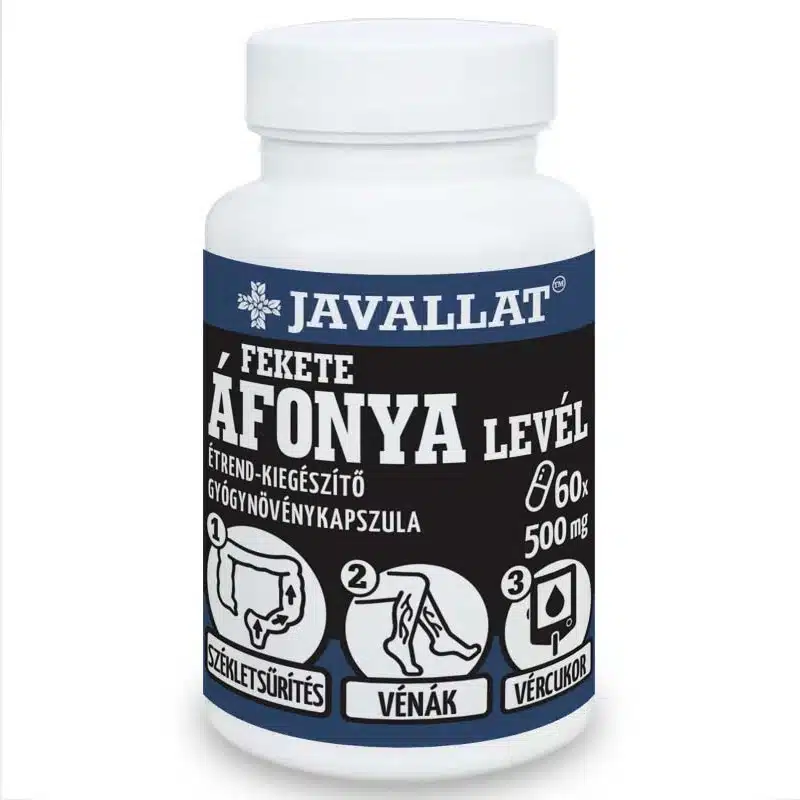 Javallat Fekete áfonya levél kapszula - 60db 1 Javallat Fekete áfonya