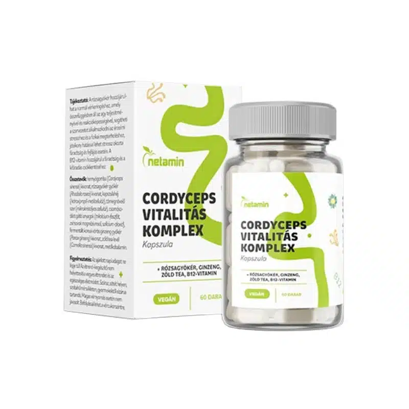 Netamin Cordyceps Vitalitás Komplex kapszula - 60db 1 Netamin Cordyceps Vitalitás Komplex