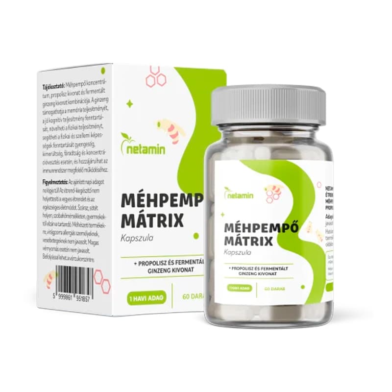 Netamin Méhpempő Mátrix kapszula - 60db 1 Netamin Méhpempő Mátrix
