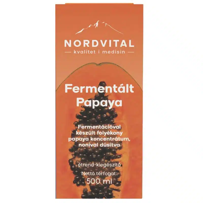 Nordvital Fermentált Papaya koncentrátum+Noni koncentrátum - 500ml 1 Nordvital Fermentált Papaya koncentrátum + Noni